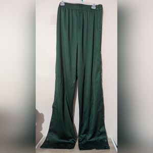 Green Tearaway Track Pants Alleson Athletic Adult Size XL Grown-ish Snaps EUC